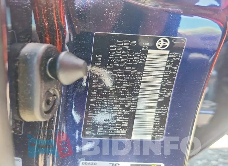 5YFB4MDE6SP349859 Photo# 12