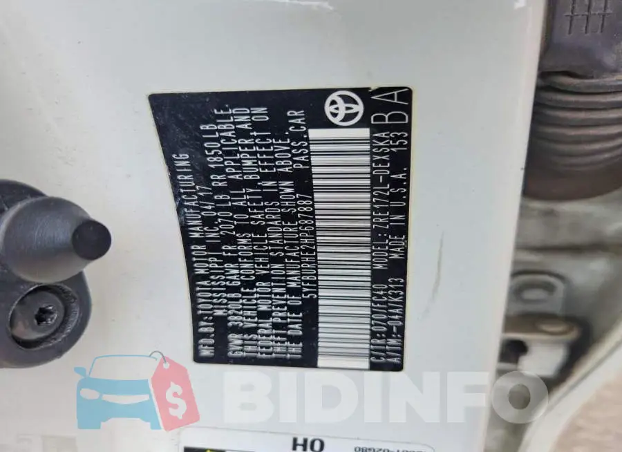 5YFBURHE2HP687887 Photo# 12