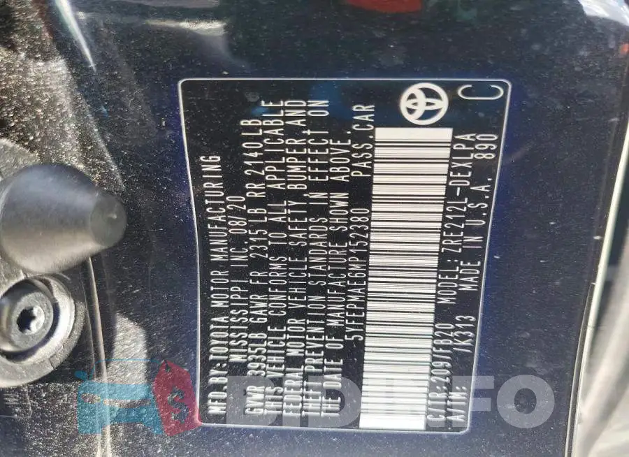 5YFEPMAE6MP152380 Photo# 12