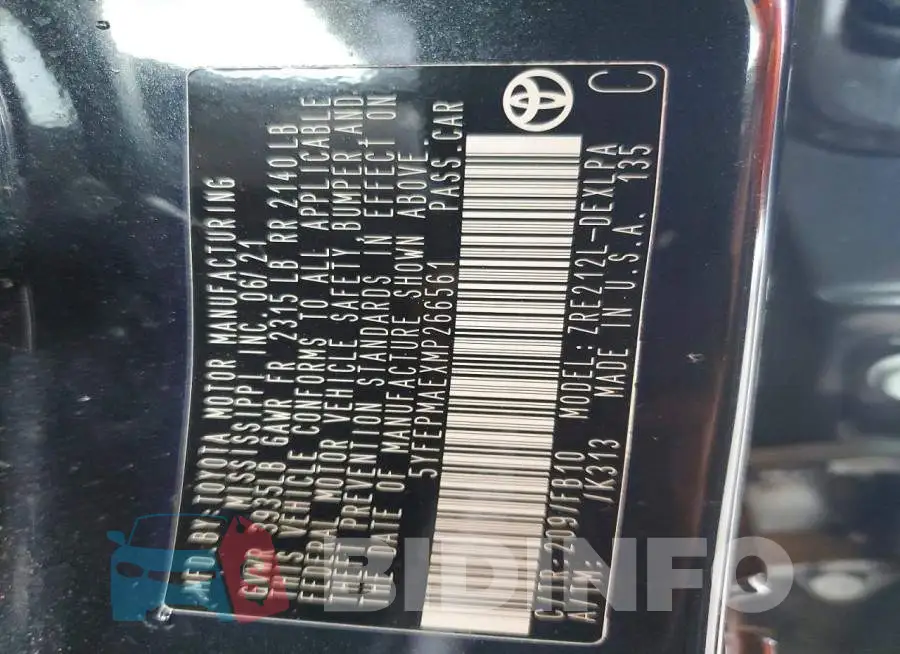 5YFEPMAEXMP266561 Photo# 12