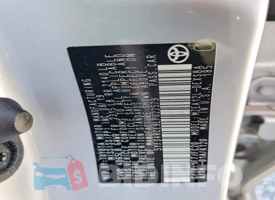 5YFS4RCE9LP022579 Photo# 12