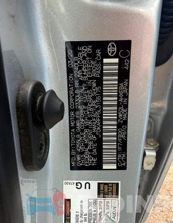 JTDKARFP5L3155175 Photo# 10