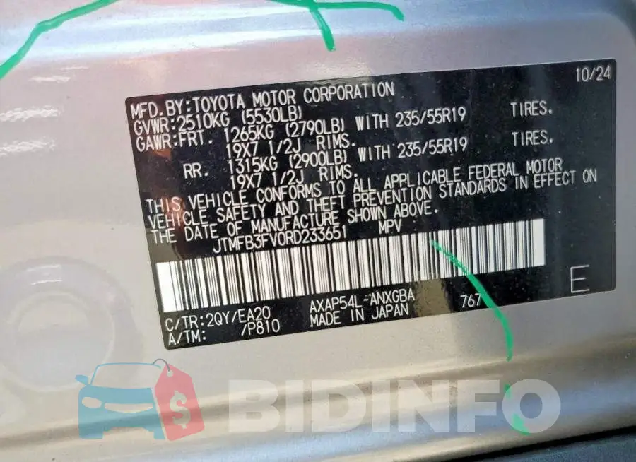 JTMFB3FV0RD233651 Photo# 13