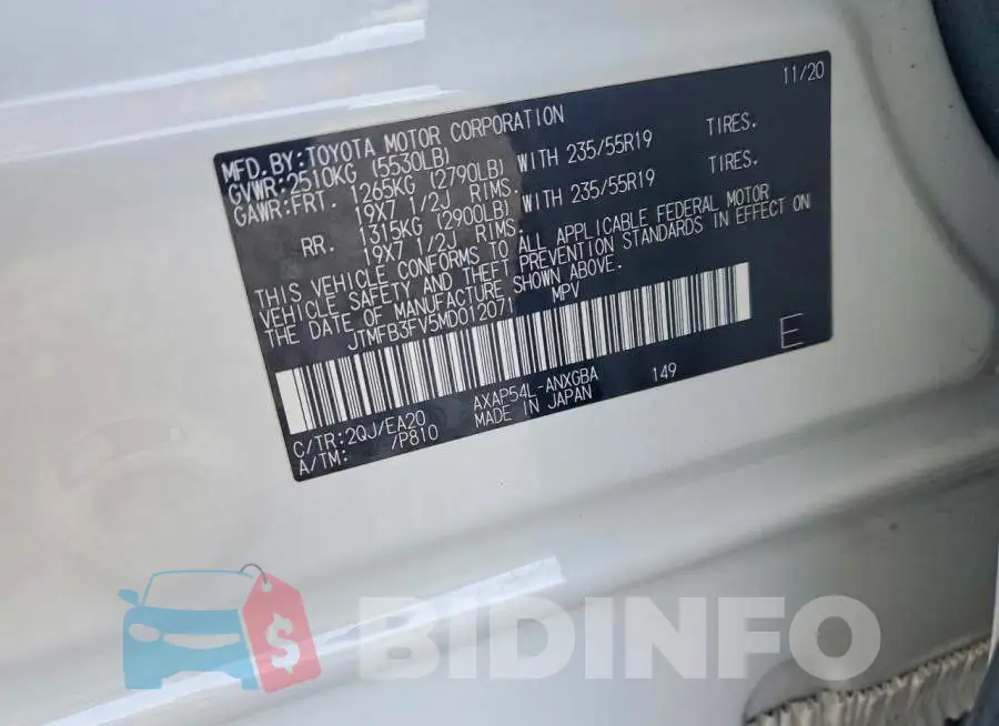 JTMFB3FV5MD012071 Photo# 13