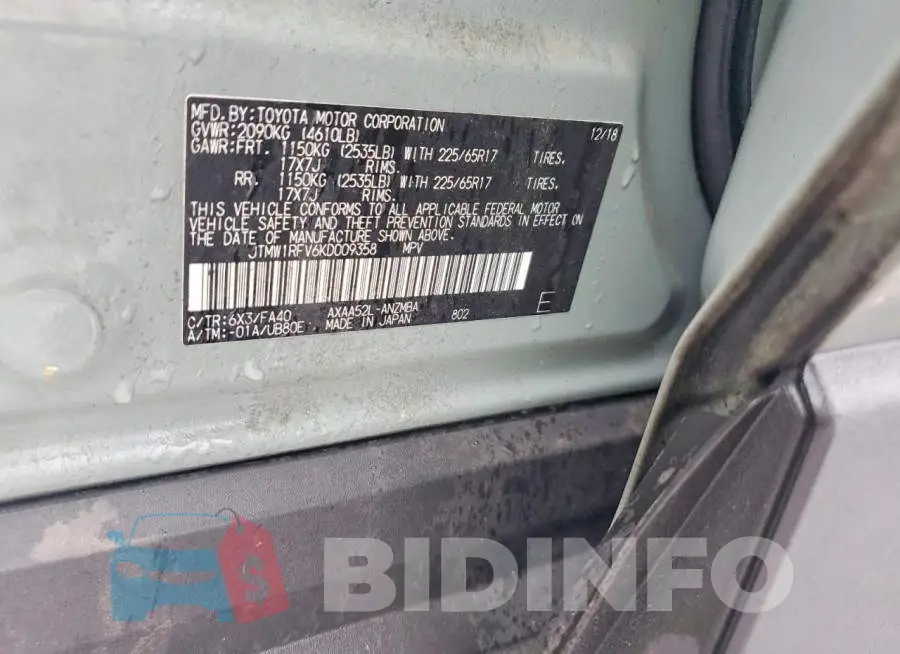 JTMW1RFV6KD009358 Photo# 12