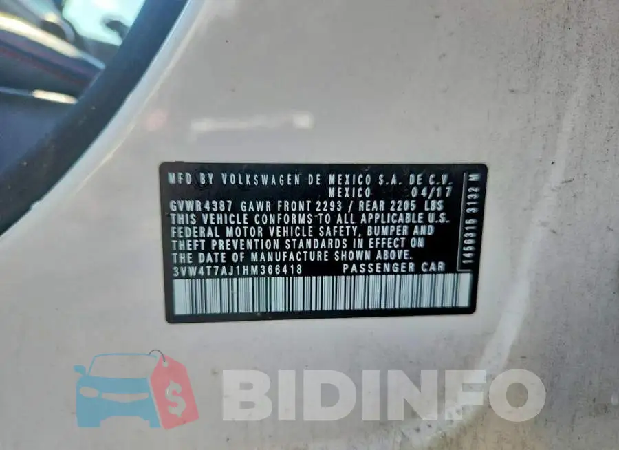 3VW4T7AJ1HM366418 Photo# 12