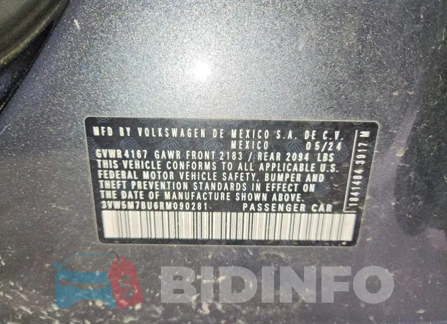 3VW5M7BU6RM090281 Photo# 12