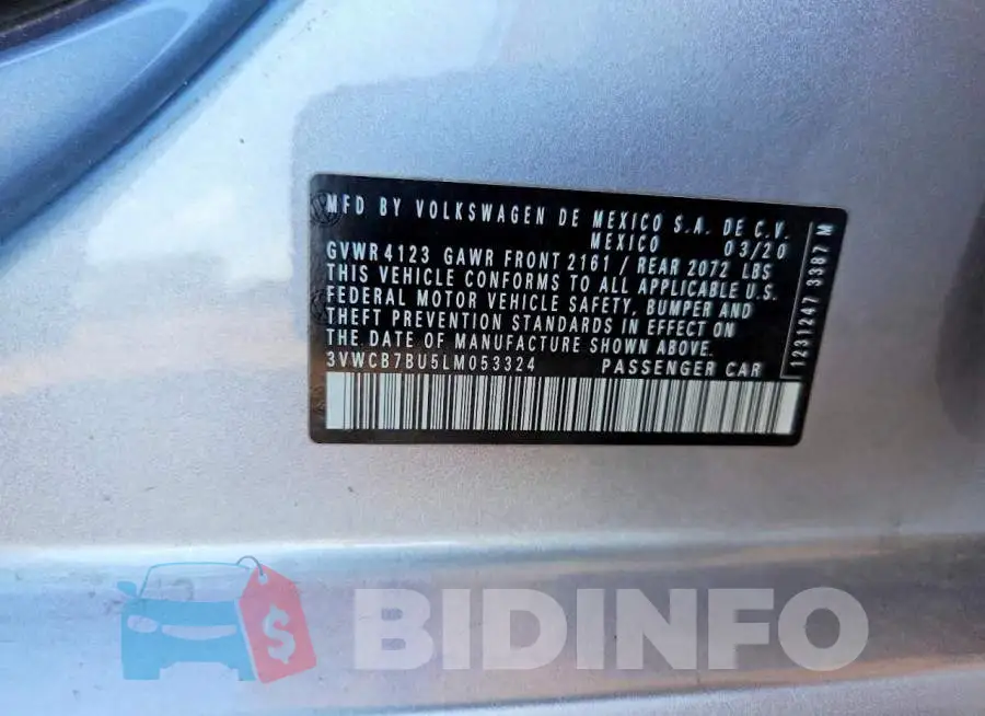 3VWCB7BU5LM053324 Photo# 12
