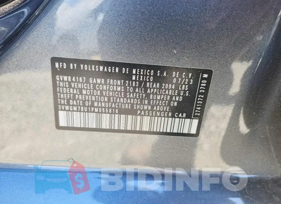 3VWGM7BU1PM055816 Photo# 12