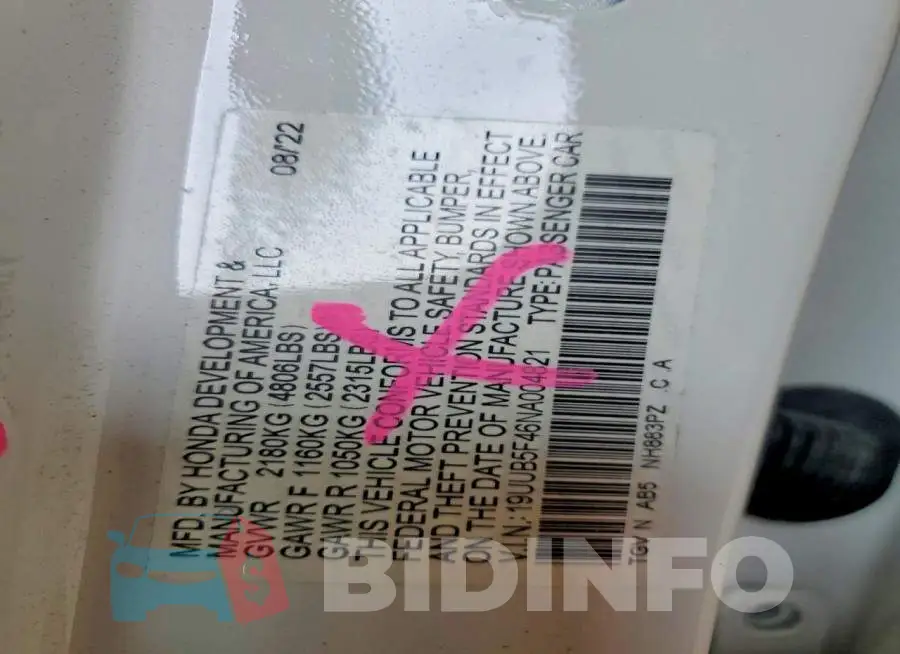 19UUB5F46NA004821 Photo# 13