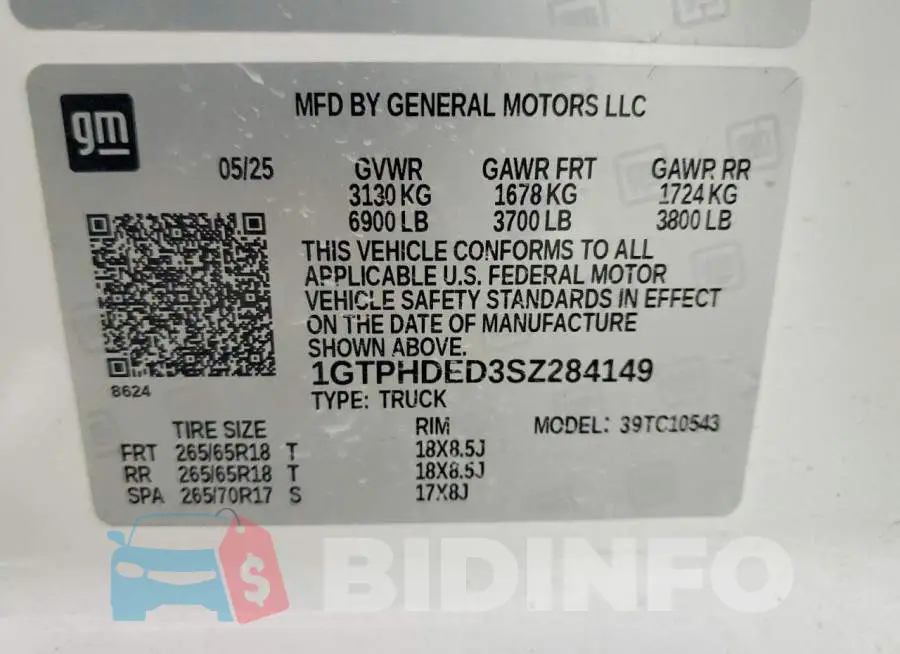 1GTPHDED3SZ284149 Photo# 13