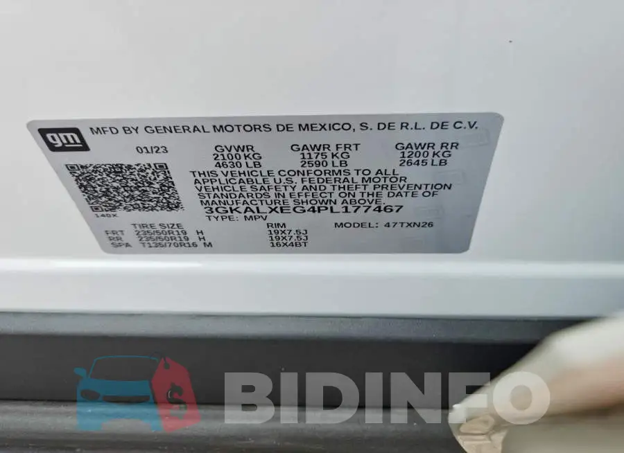 3GKALXEG4PL177467 Photo# 13