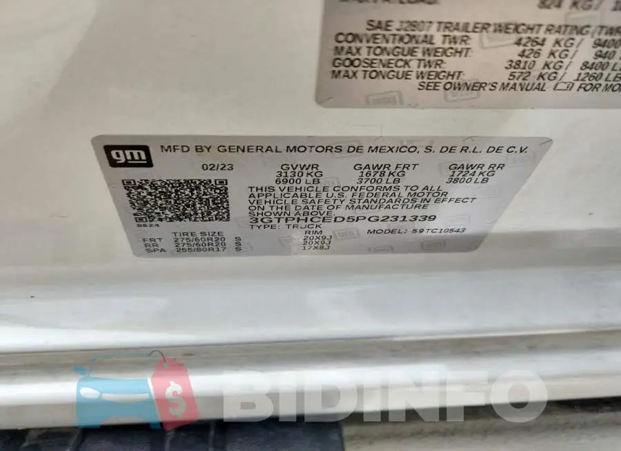 3GTPHCED5PG231339 Photo# 13