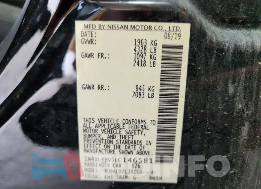 1N4BL4BV5LC146581 Photo# 12