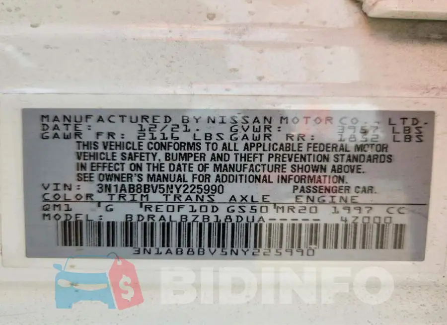 3N1AB8BV5NY225990 Photo# 12