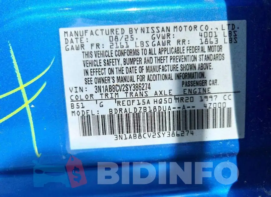 3N1AB8CV2SY386274 Photo# 12