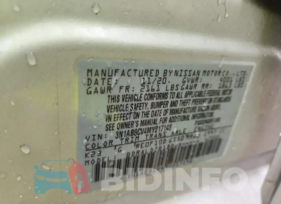3N1AB8CV4MY217148 Photo# 12