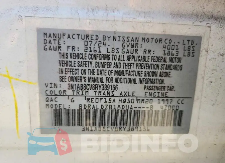 3N1AB8CV8RY389156 Photo# 12