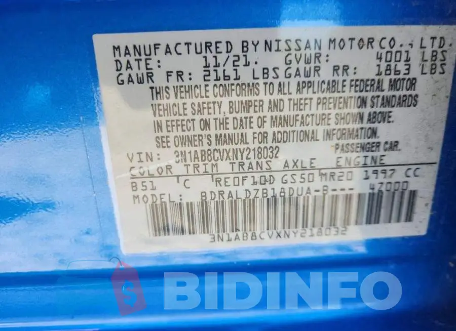 3N1AB8CVXNY218032 Photo# 12