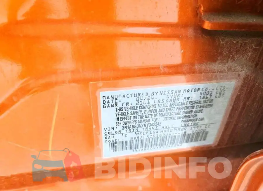 3N1AB8DVXRY342242 Photo# 12