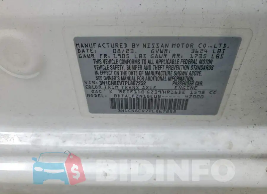 3N1CN8EV7PL867252 Photo# 12