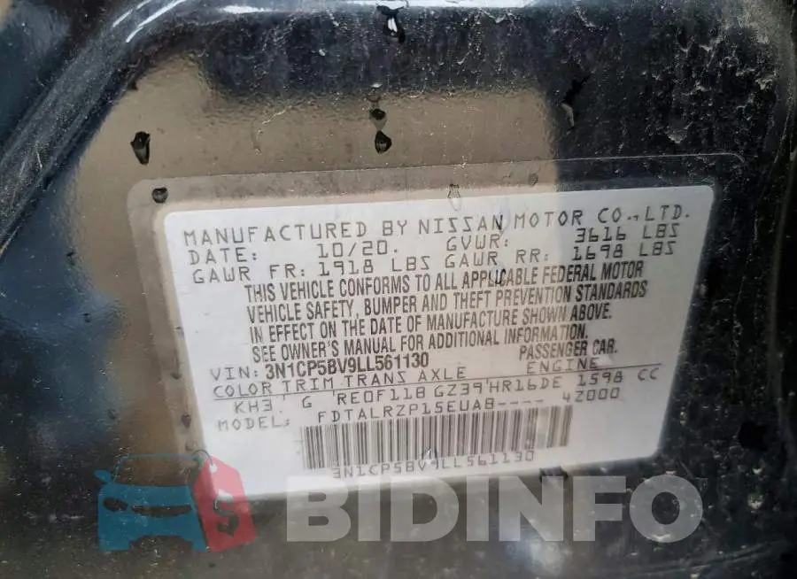 3N1CP5BV9LL561130 Photo# 12