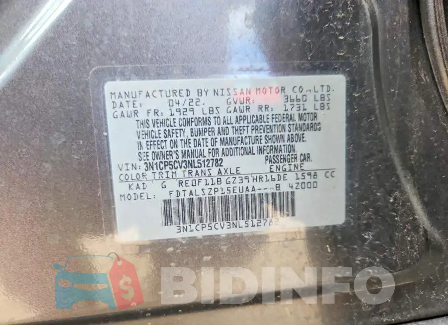 3N1CP5CV3NL512782 Photo# 12