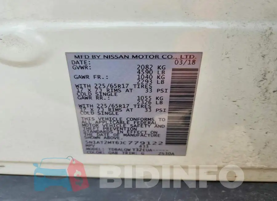 5N1AT2MT6JC779122 Photo# 14