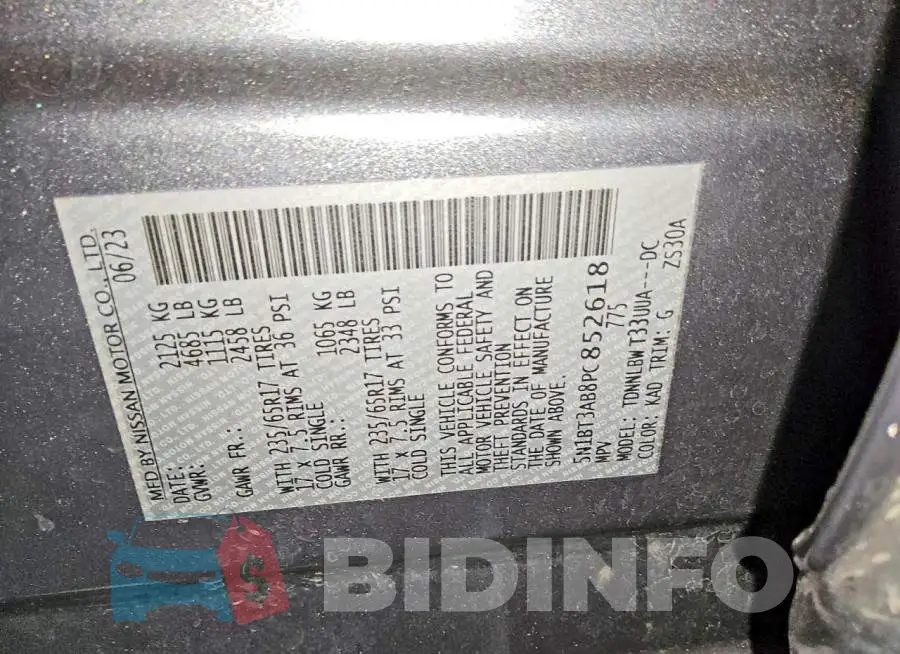 5N1BT3AB8PC852618 Photo# 14