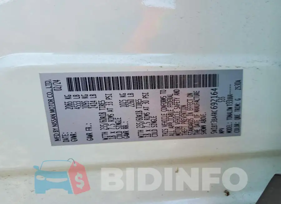 5N1BT3BA4RC692164 Photo# 13