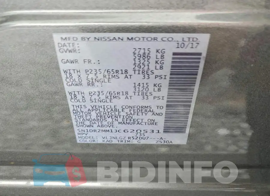 5N1DR2MM1JC620531 Photo# 13