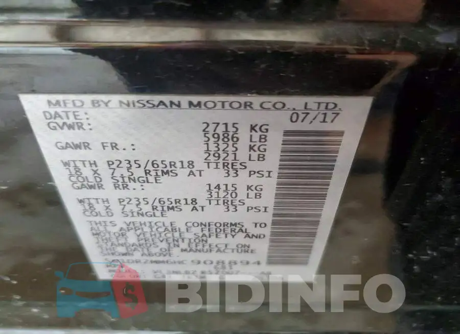 5N1DR2MM6HC908894 Photo# 13
