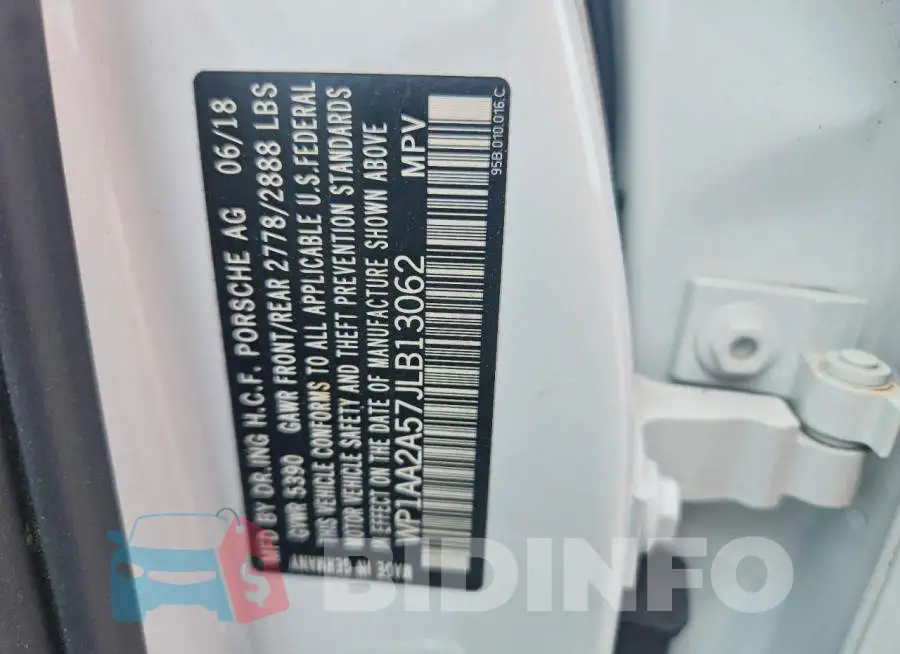 WP1AA2A57JLB13062 Photo# 13