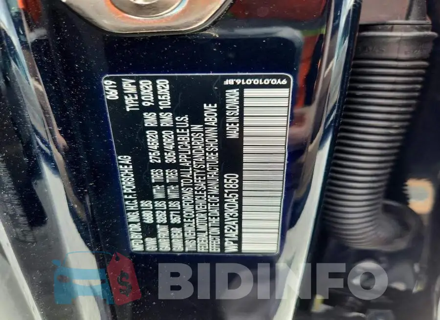 WP1AE2AY3KDA51850 Photo# 12