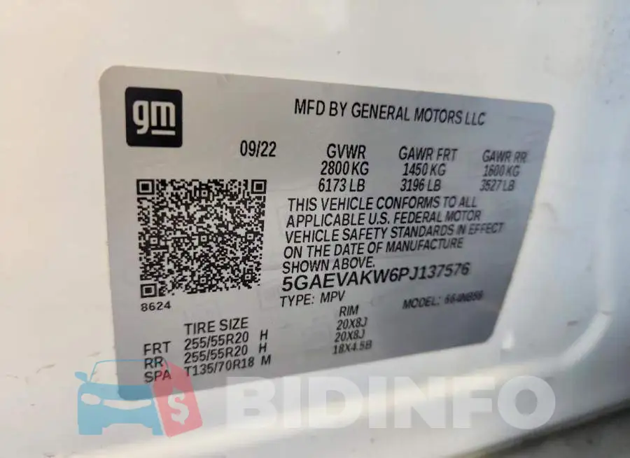 5GAEVAKW6PJ137576 Photo# 12