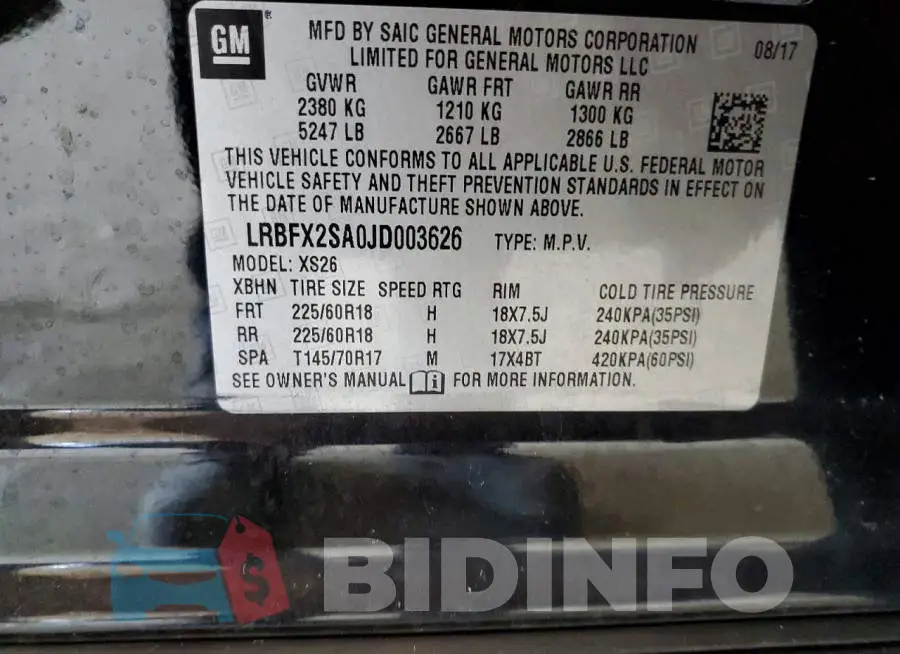 LRBFX2SA0JD003626 Photo# 13