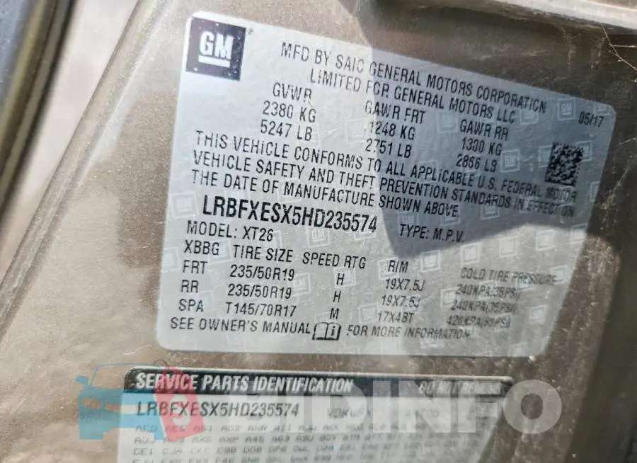 LRBFXESX5HD235574 Photo# 13