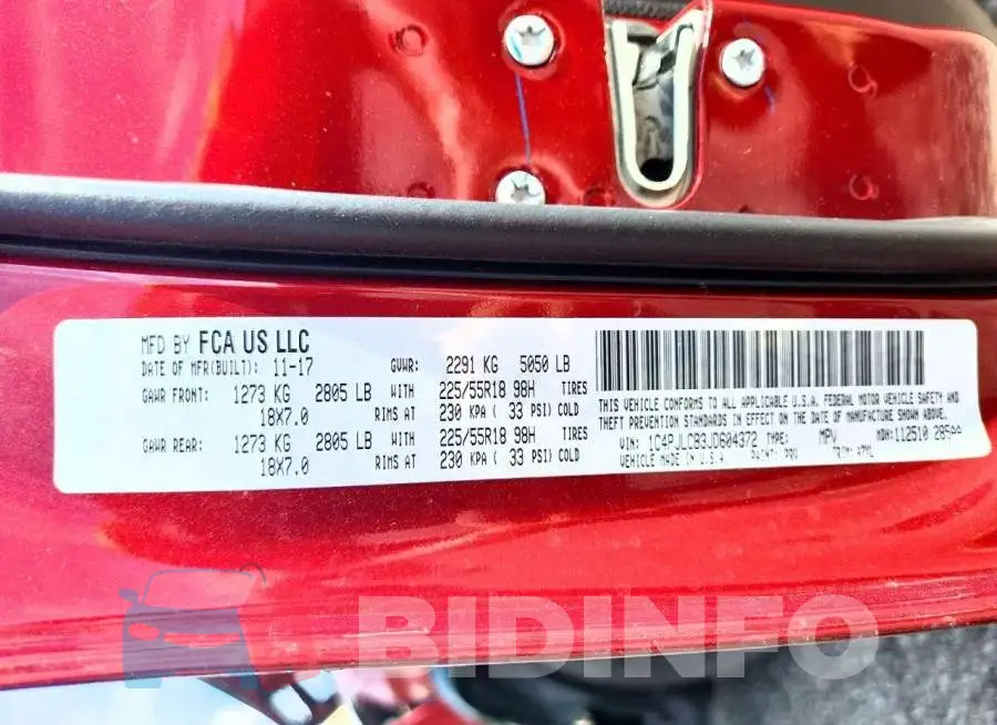 1C4PJLCB3JD604372 Photo# 13