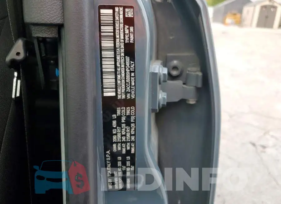 ZACCJBBB5HPG48007 Photo# 13