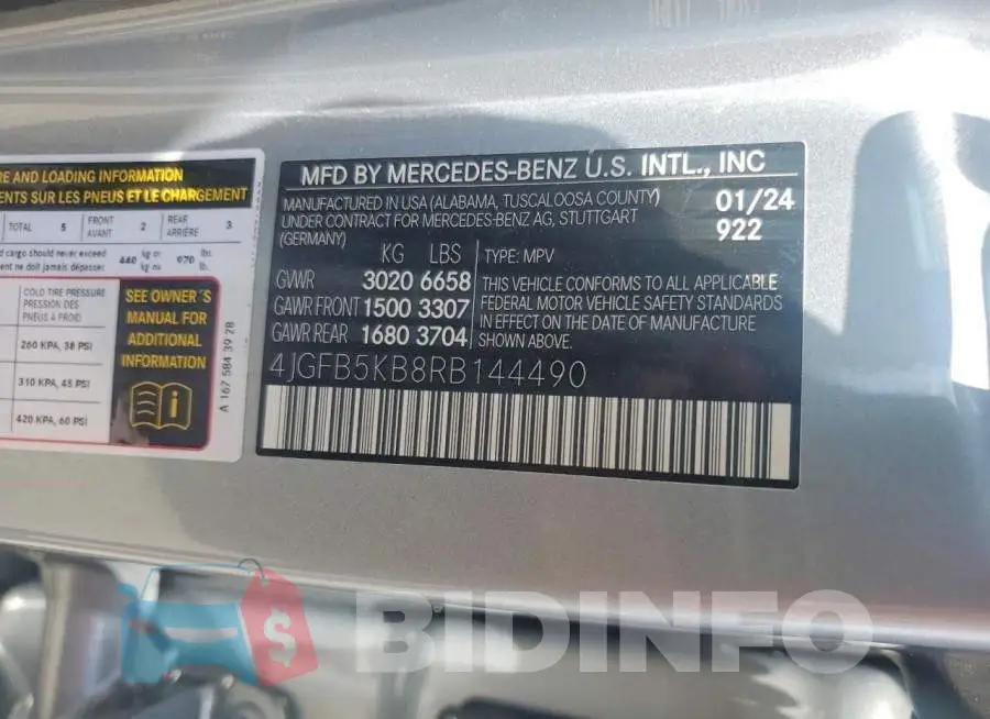 4JGFB5KB8RB144490 Photo# 14