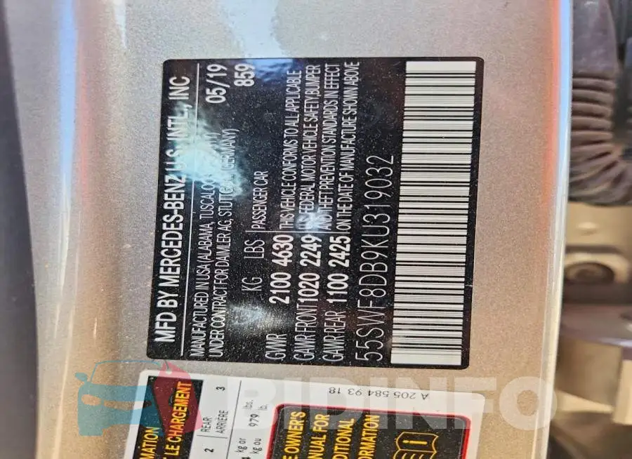 55SWF8DB9KU319032 Photo# 12