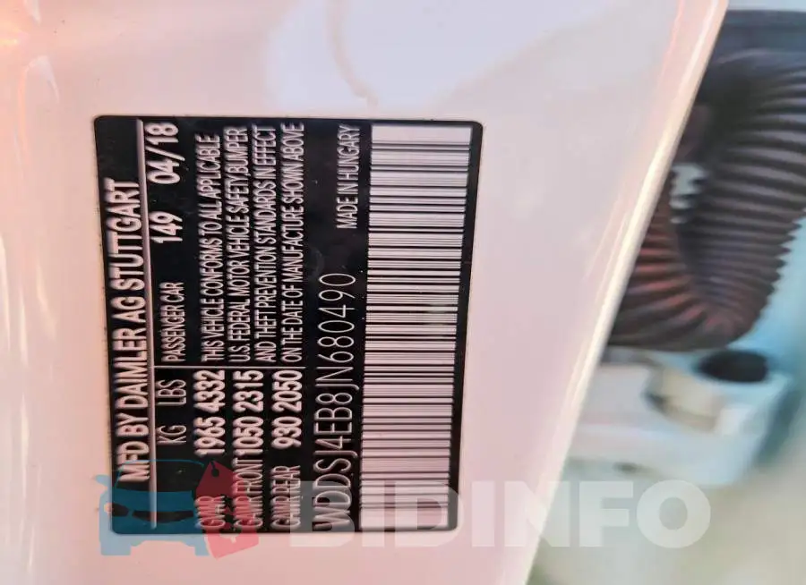 WDDSJ4EB8JN680490 Photo# 12