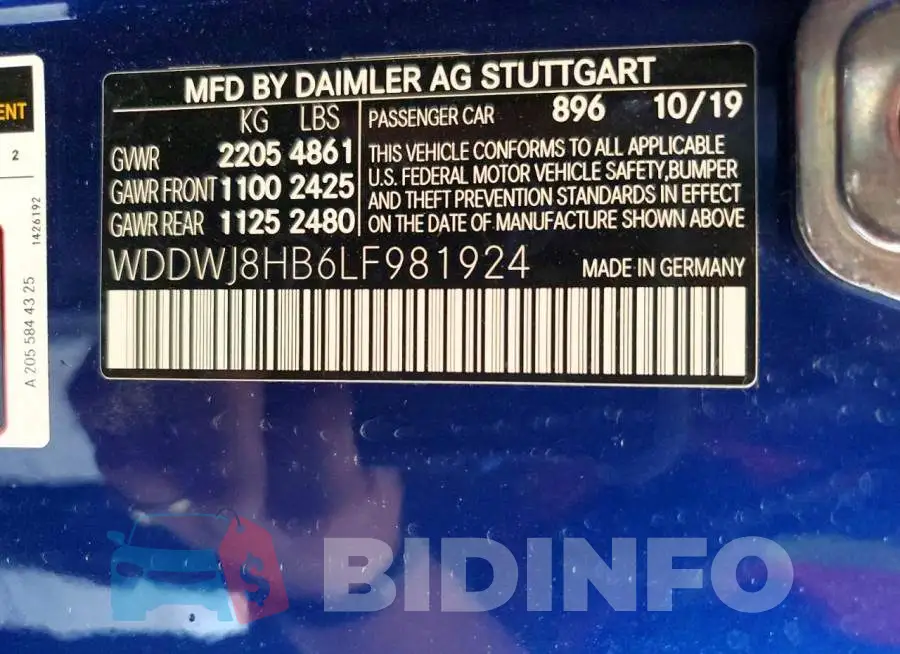 WDDWJ8HB6LF981924 Photo# 12