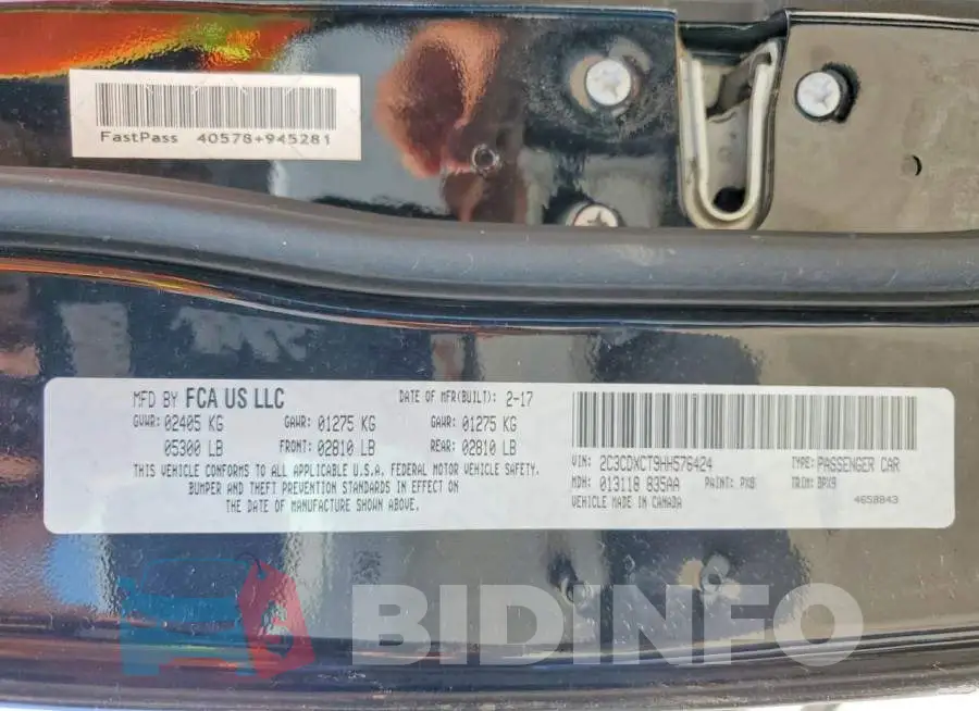 2C3CDXCT9HH576424 Photo# 12