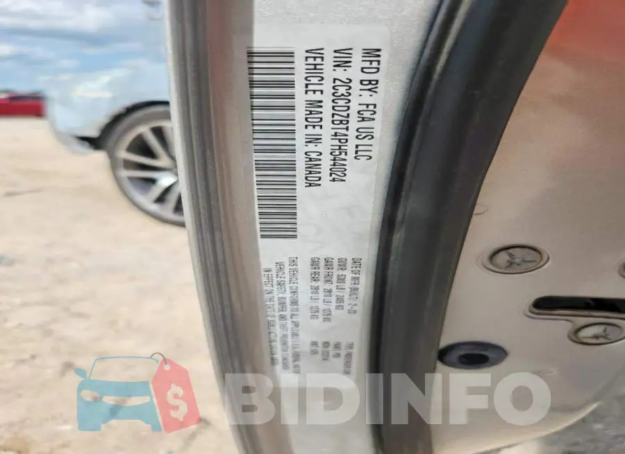 2C3CDZBT4PH544024 Photo# 12