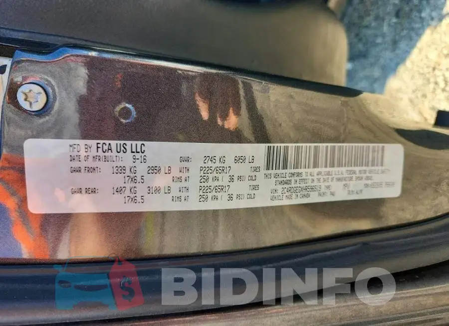 2C4RDGEGXHR596519 Photo# 13