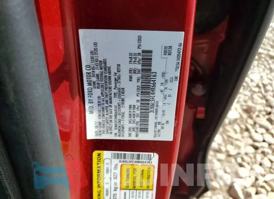 3LN6L5FC4HR664163 Photo# 12