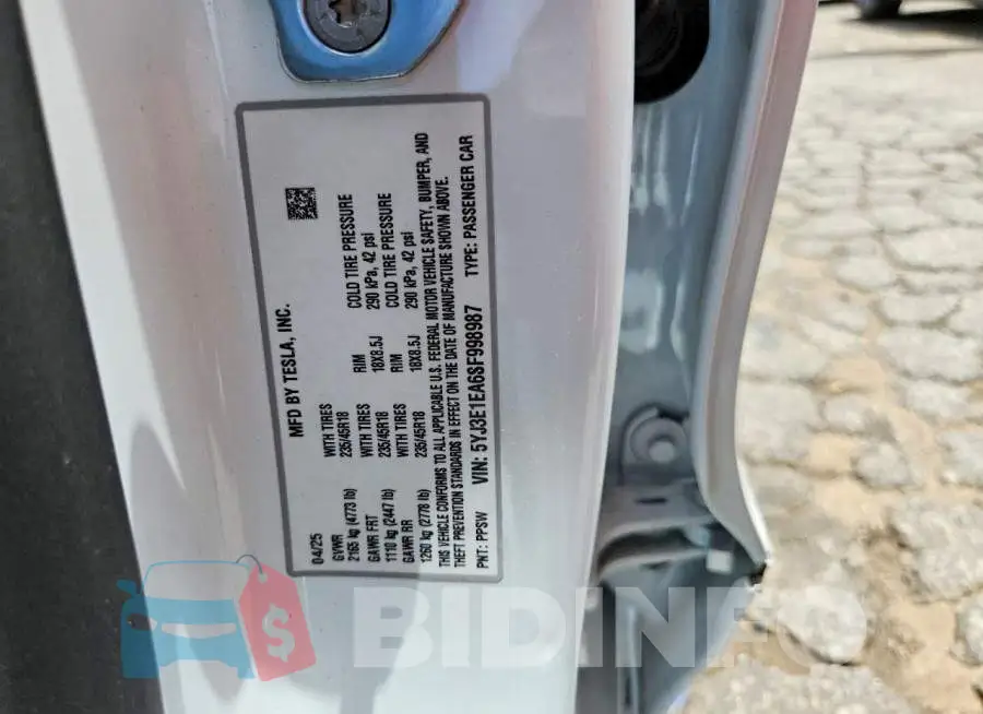 5YJ3E1EA6SF998987 Photo# 12