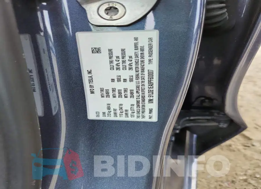 5YJ3E1EA8PF600007 Photo# 13