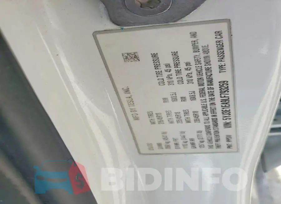5YJ3E1EA9LF793259 Photo# 12